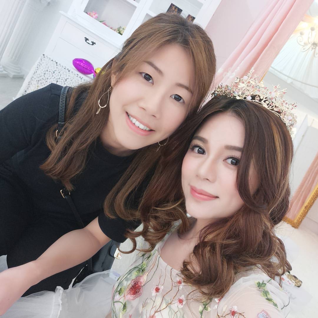 Kelly化妝師工作紀錄: TVB小花陳潔玲為婚紗店拍攝宣傳硬照
